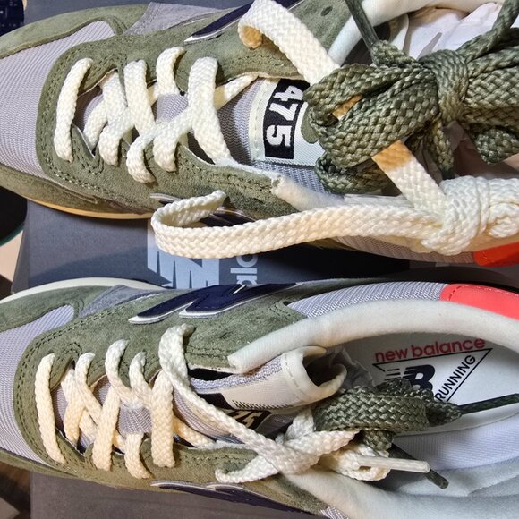 New Balance 475 X AURALEE Dark Olivine Raincloud U475BA Men's Size 9.5 NEW - Picture 8 of 10